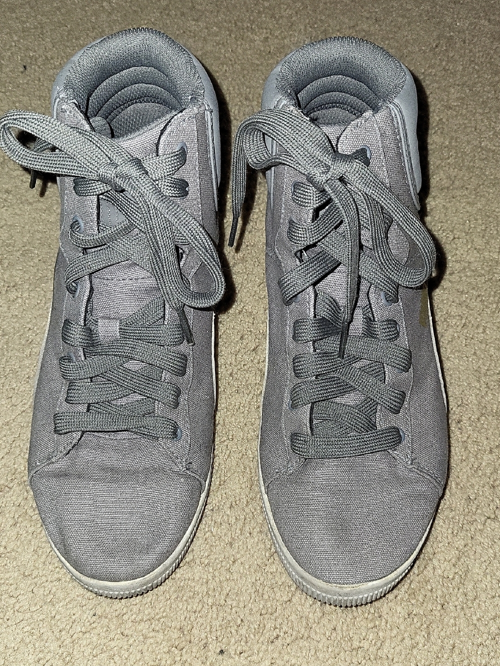 Puma Women's Gray Hidden Wedge Sneakers
